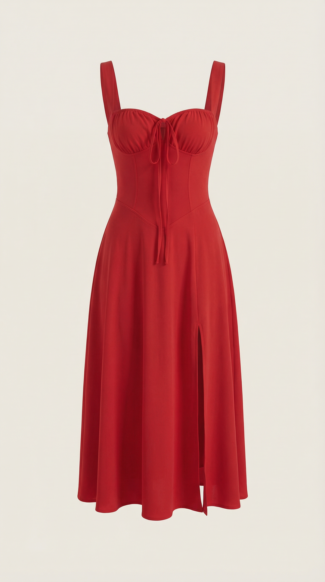 Elvira | Robe midi avec lacets