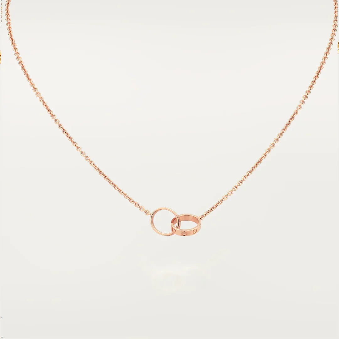 COLLIER EN BAGUE D'ÉTERNITÉ | OR ROSE