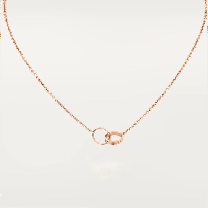COLLIER EN BAGUE D'ÉTERNITÉ | OR ROSE