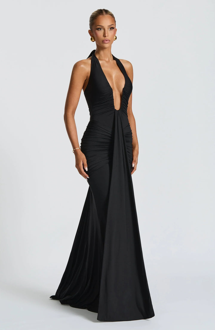 Graces - Robe maxi en jersey drapé