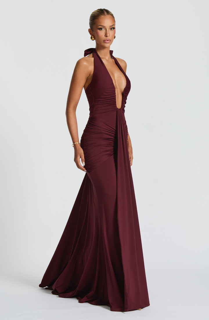 Graces - Robe maxi en jersey drapé
