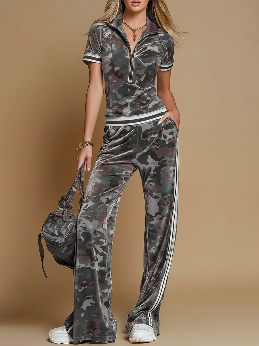 Rosita | Ensemble de survêtement camouflage pour femmes