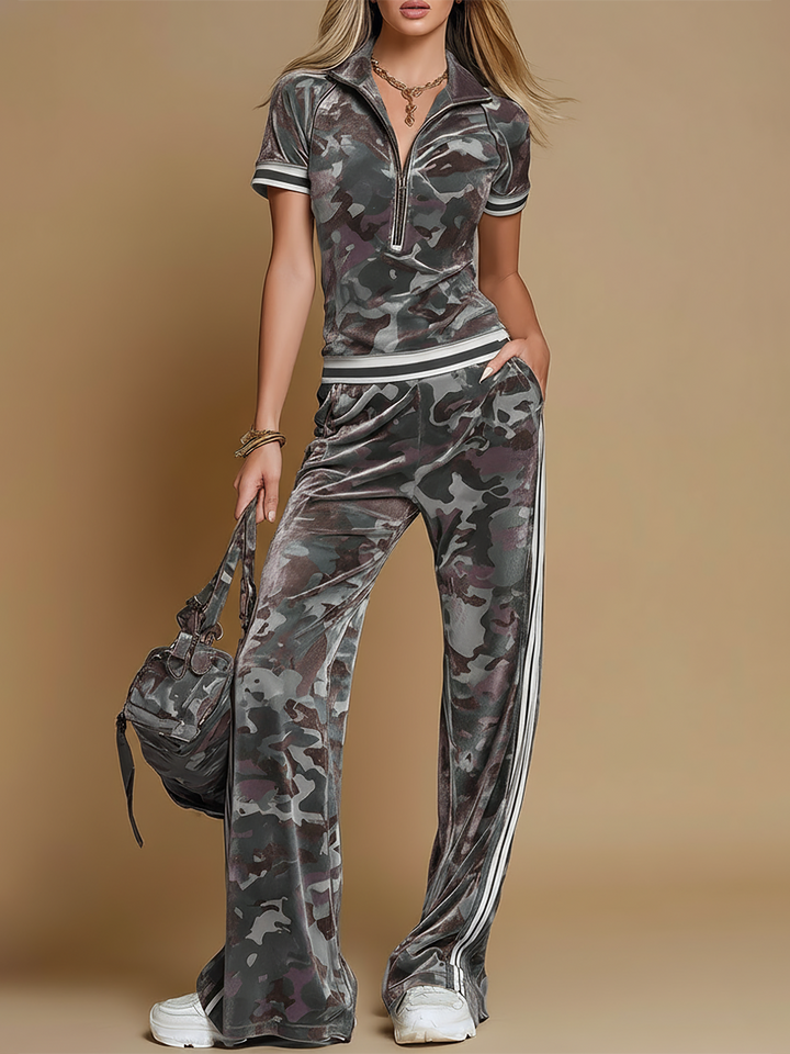 Rosita | Ensemble de survêtement camouflage pour femmes