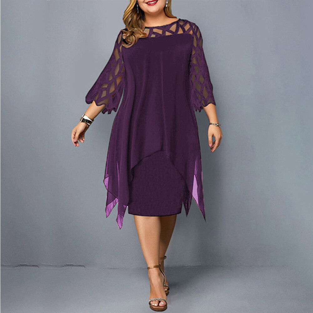 Cathryn - Robe midi élégante pour grandes tailles