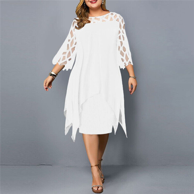 Cathryn - Robe midi élégante pour grandes tailles