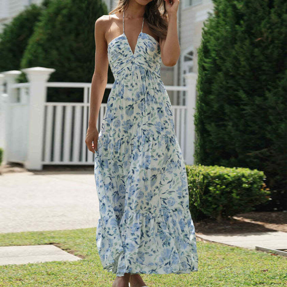 Cecille - Robe maxi à motif floral