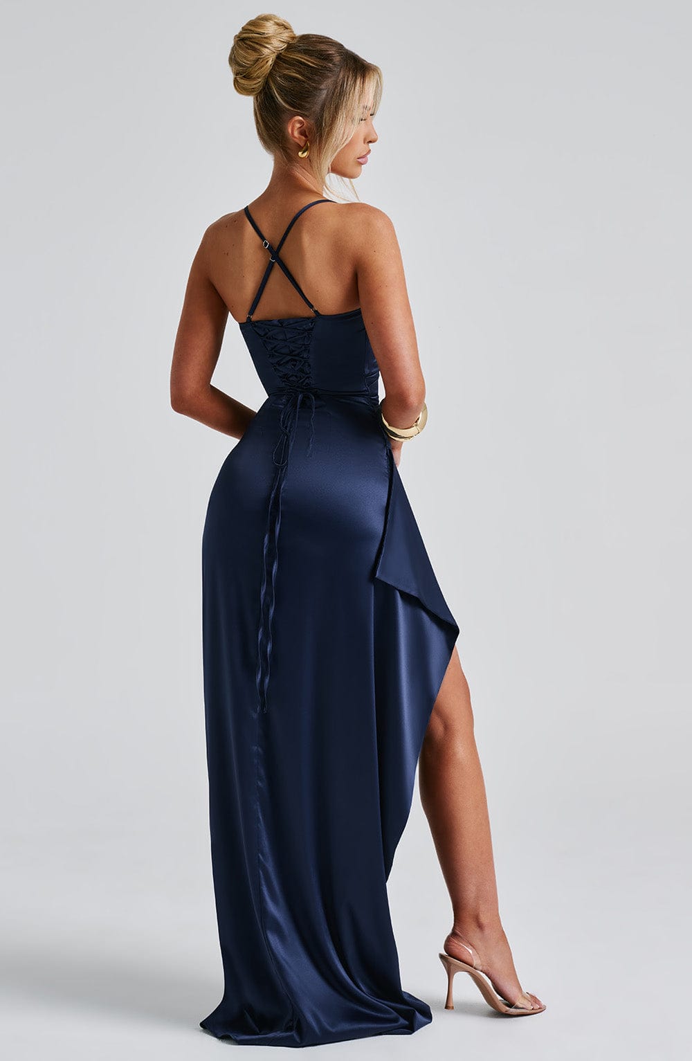Sandra | Robe de soirée longue en satin pour femmes