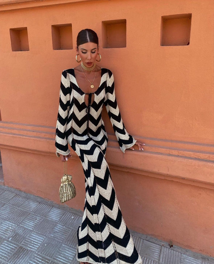 Saskia | Robe maxi au crochet