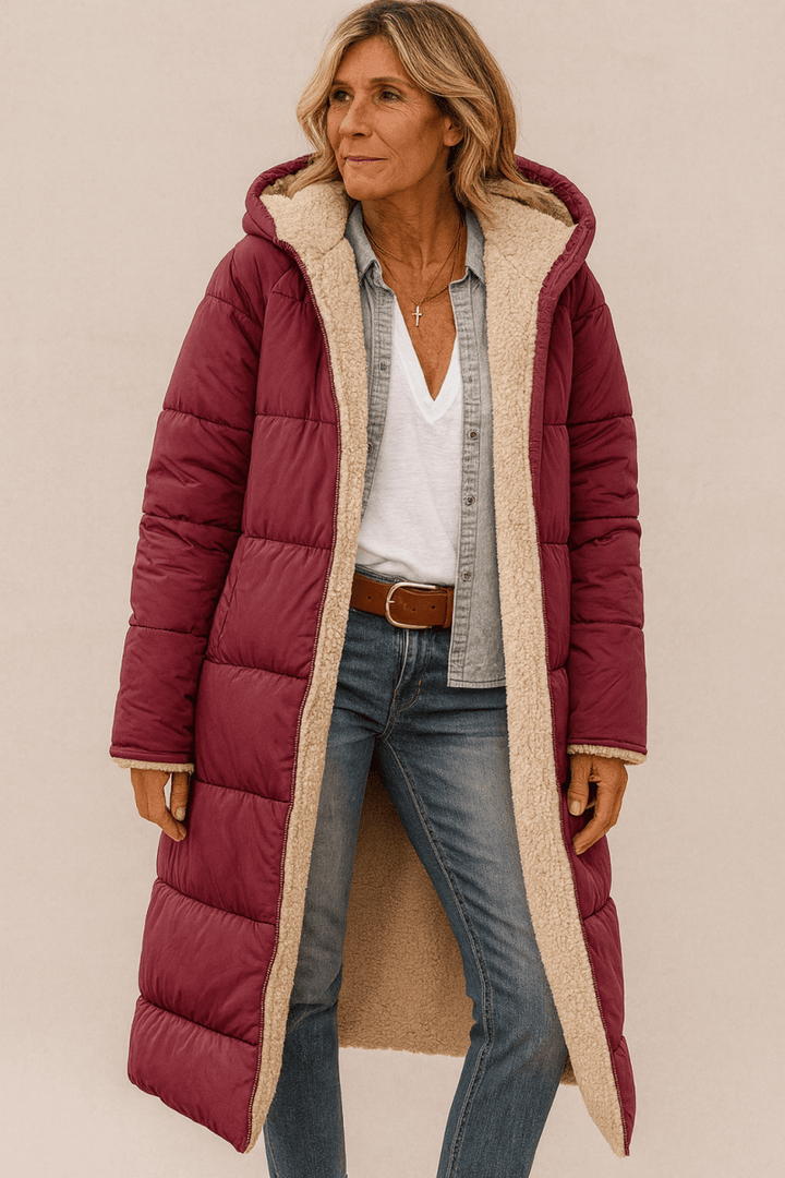 Sophie | Manteau femme doux, luxueux et réversible