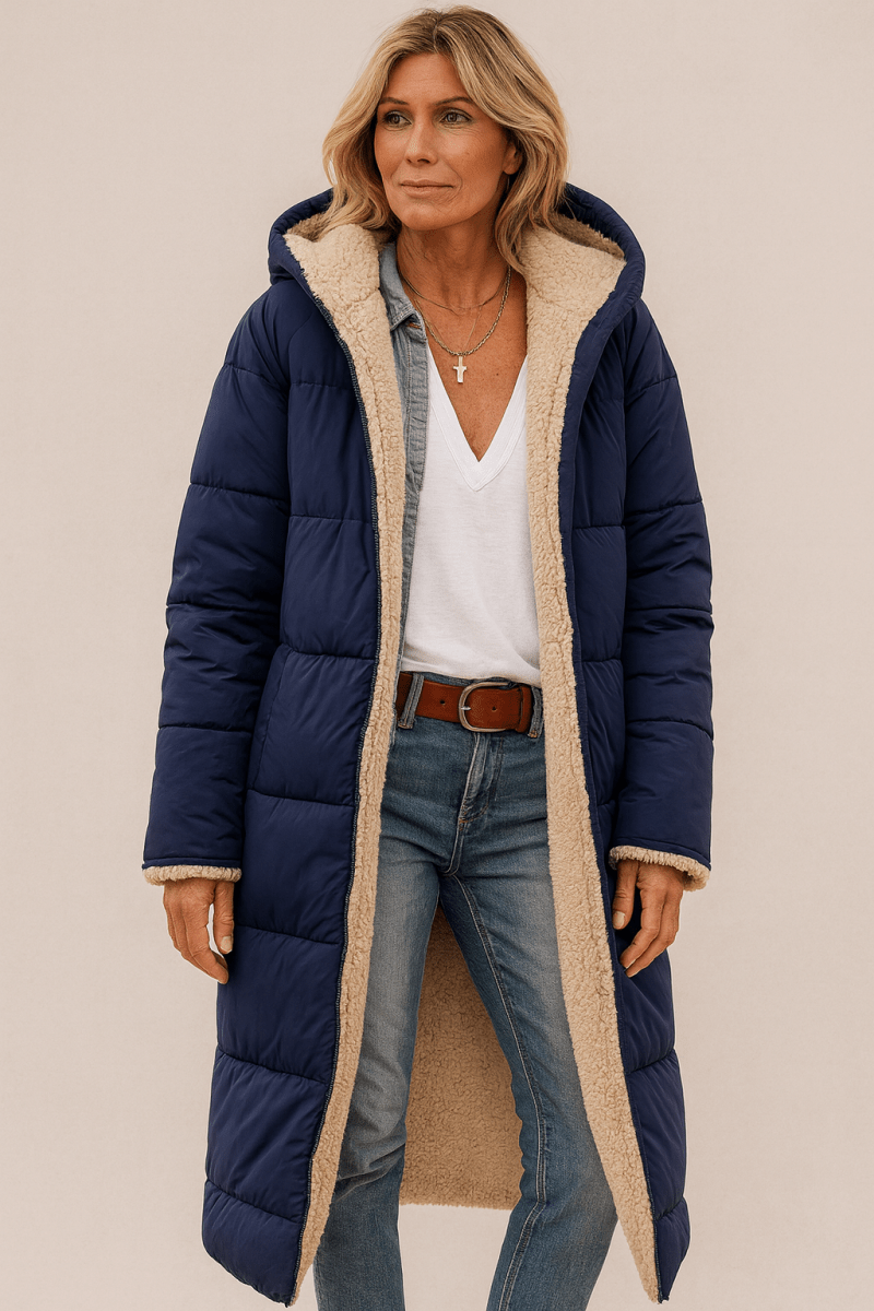Sophie | Manteau femme doux, luxueux et réversible