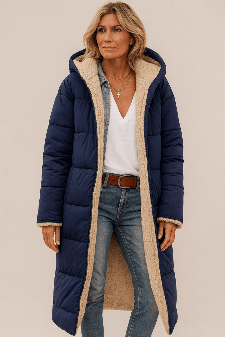 Sophie | Manteau femme doux, luxueux et réversible