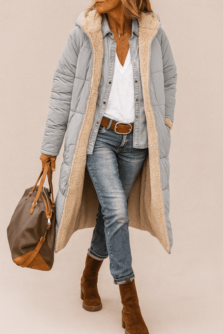 Sophie | Manteau femme doux, luxueux et réversible