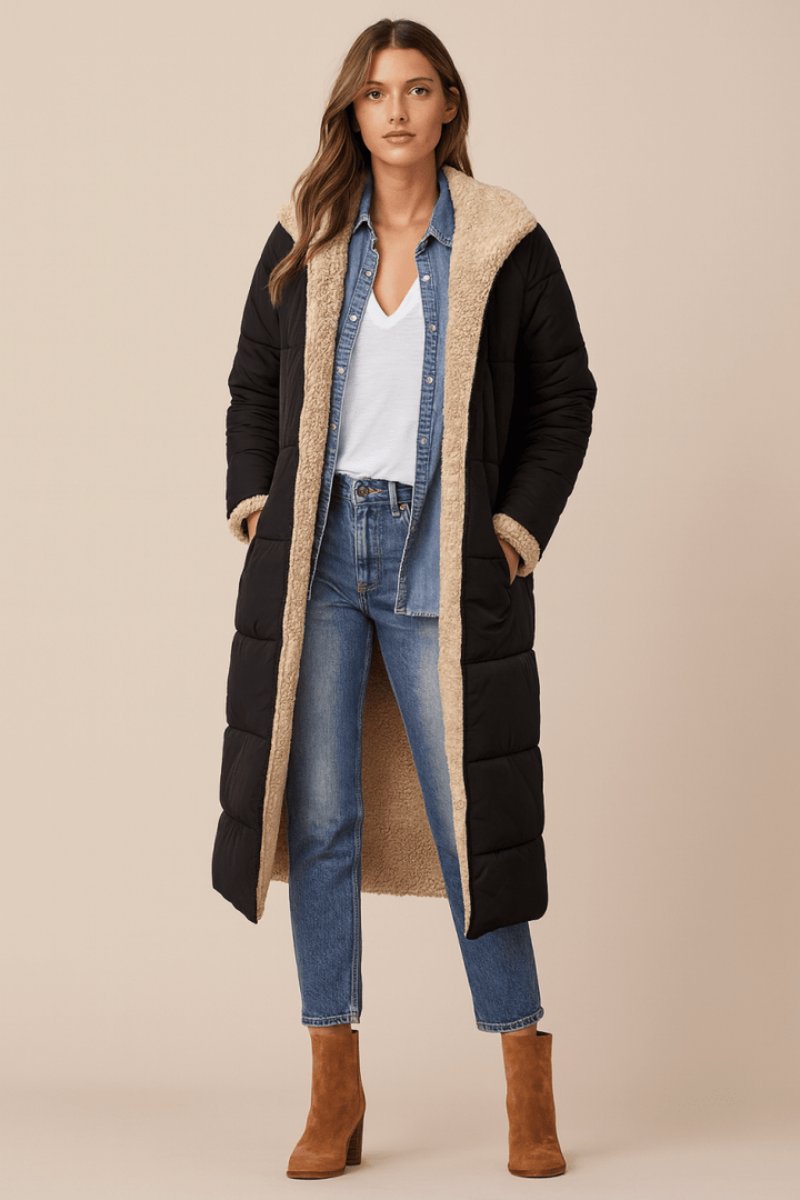 Sophie | Manteau femme doux, luxueux et réversible