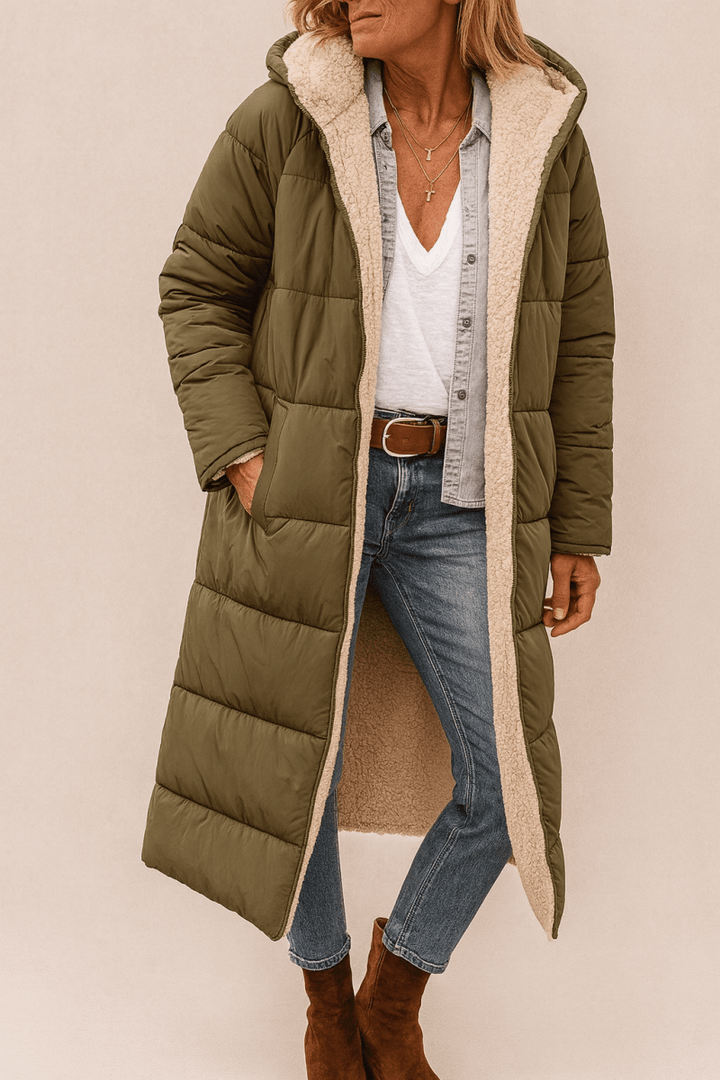 Sophie | Manteau femme doux, luxueux et réversible