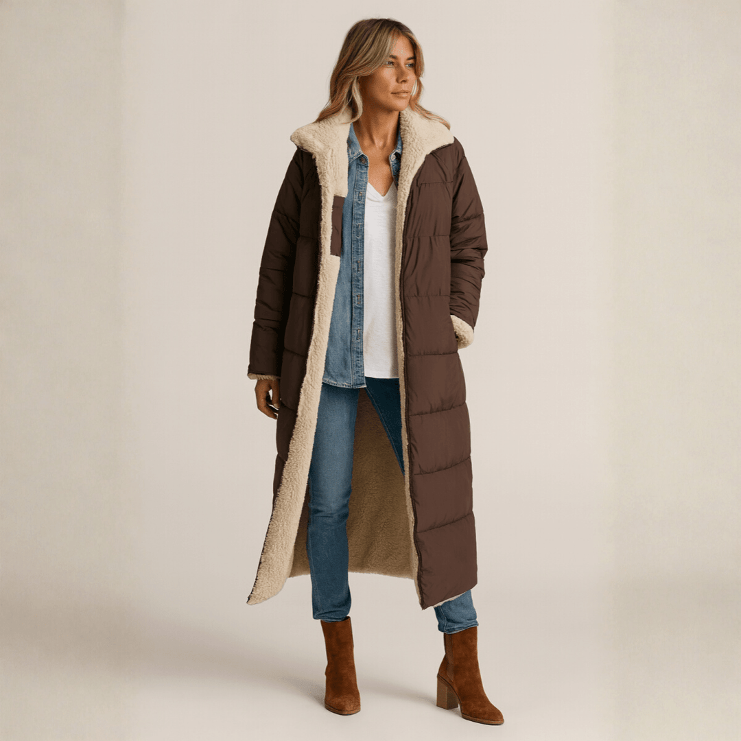 Sophie | Manteau femme doux, luxueux et réversible