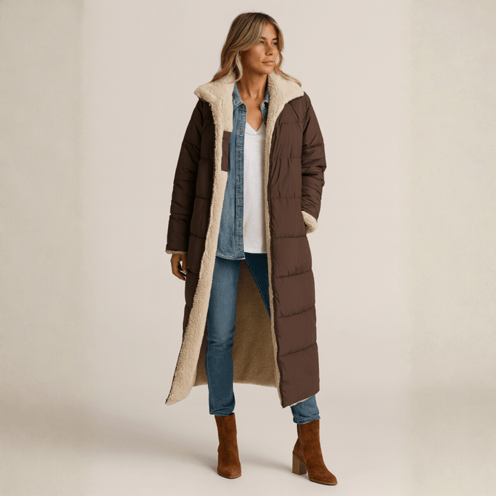 Sophie | Manteau femme doux, luxueux et réversible