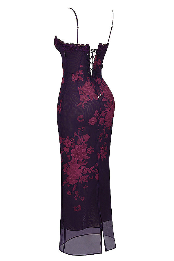 Fiona - Robe Maxikleid à Motif Floral