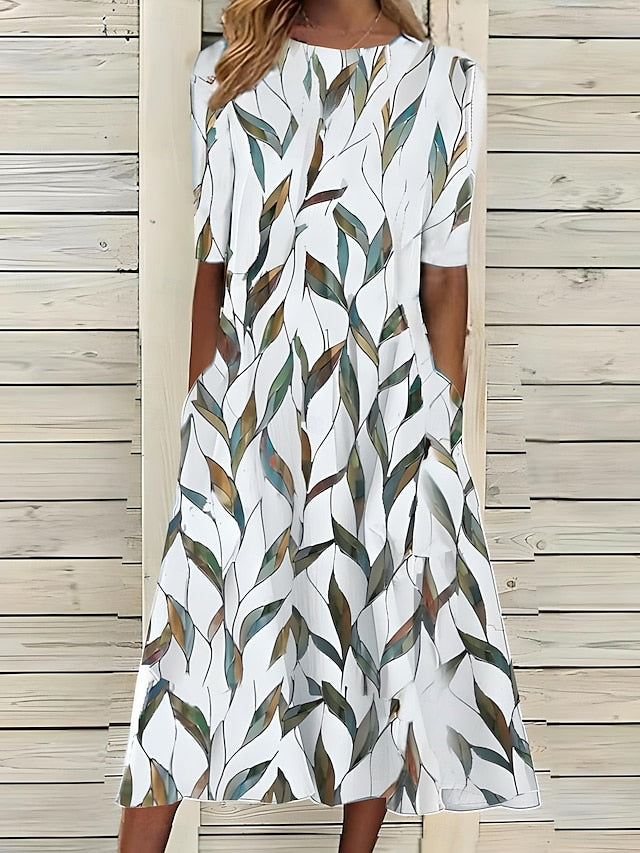 Sela | Robe midi florale côtière