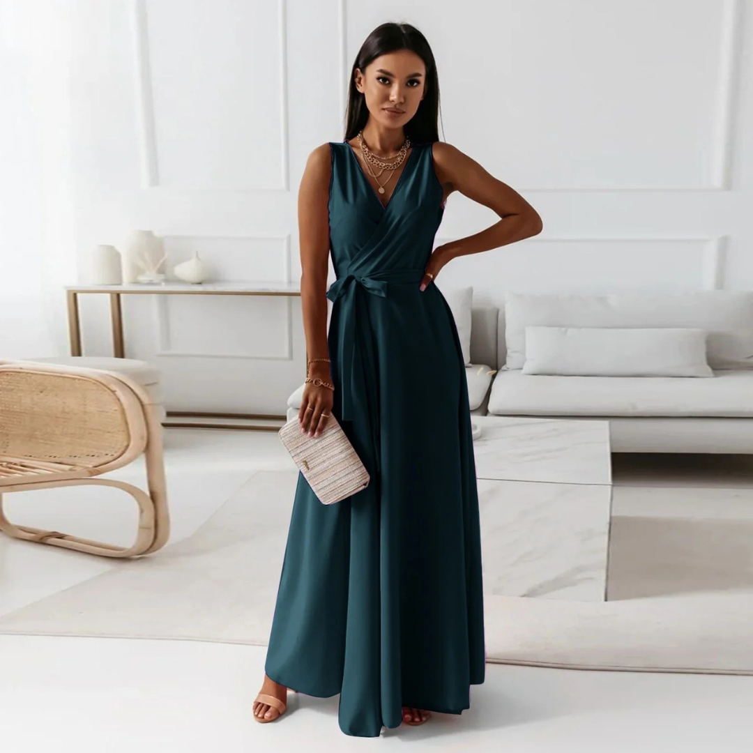 Selma | Robe maxi élégante à nouer