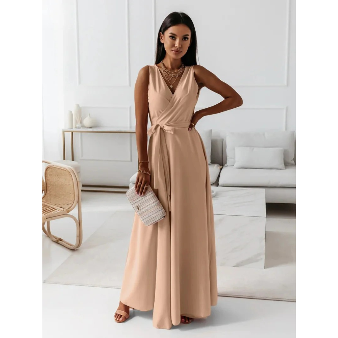 Selma | Robe maxi élégante à nouer