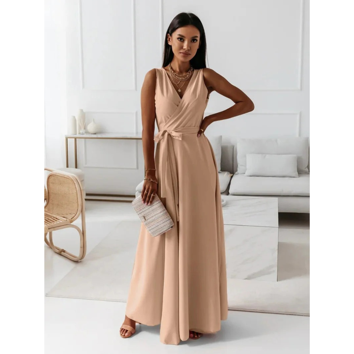 Selma | Robe maxi élégante à nouer