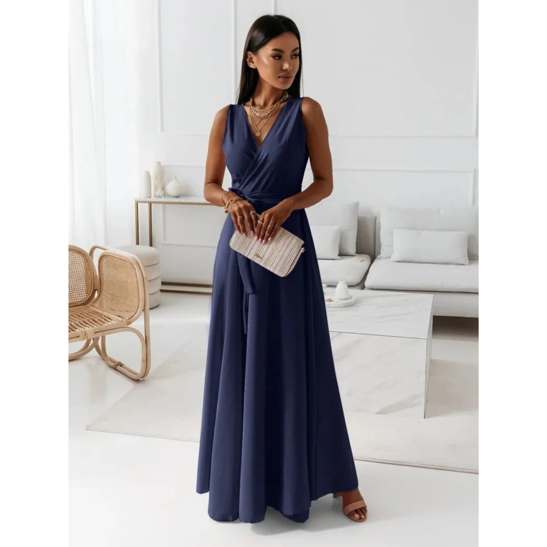 Selma | Robe maxi élégante à nouer