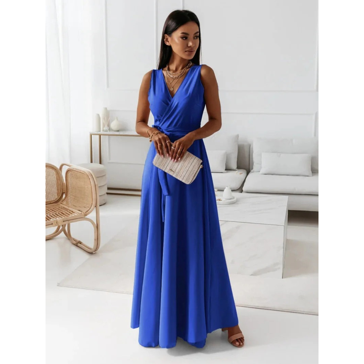 Selma | Robe maxi élégante à nouer