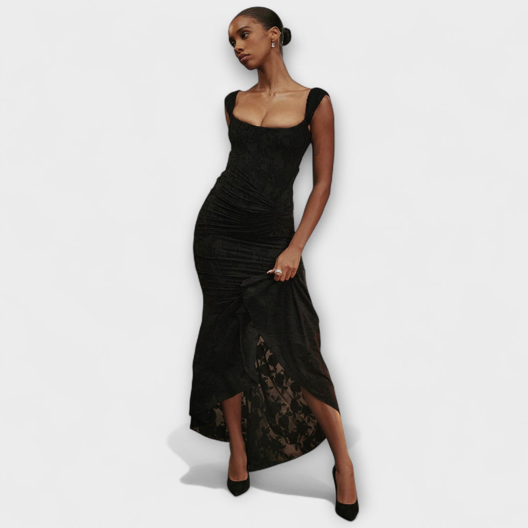 Renske - Robe maxi élégante avec corset artistique