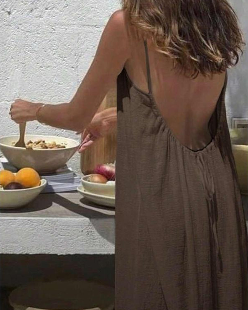 Sigrid | Robe Maxi à Bretelles pour Femmes