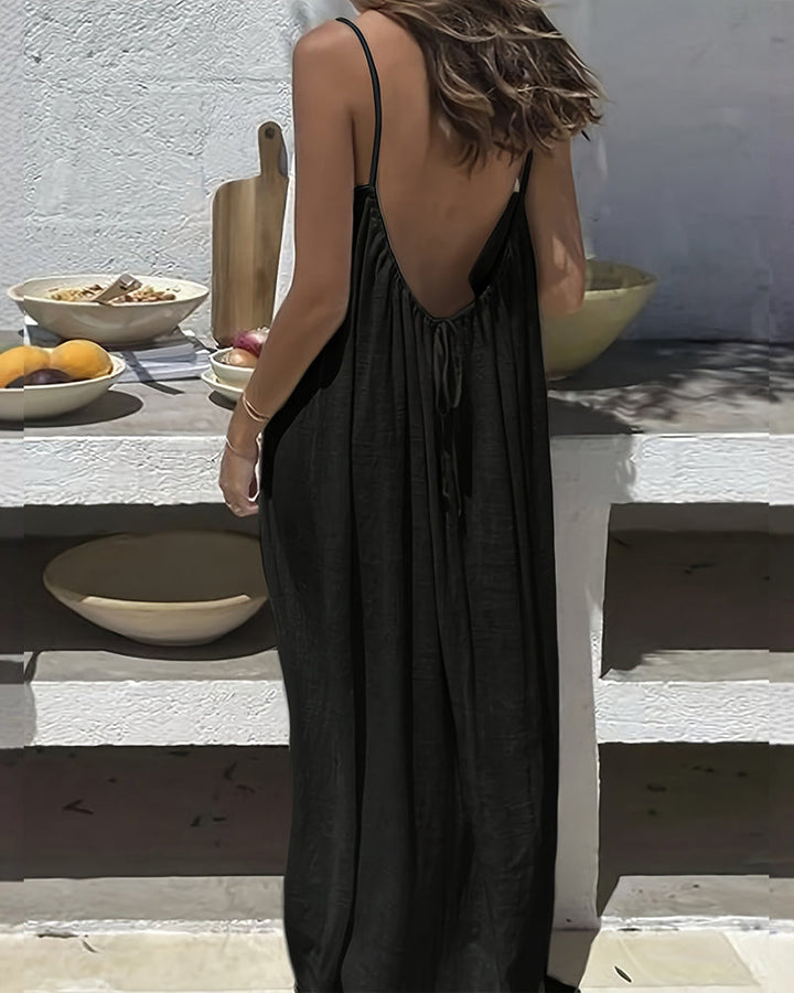 Sigrid | Robe Maxi à Bretelles pour Femmes