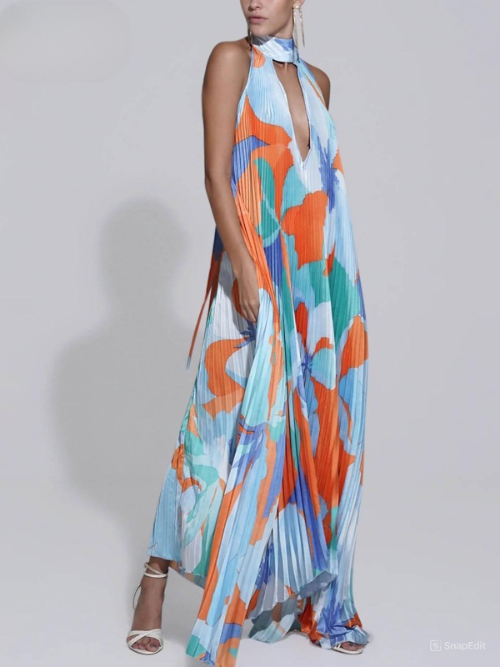 Belinda - Robe maxi à col roulé