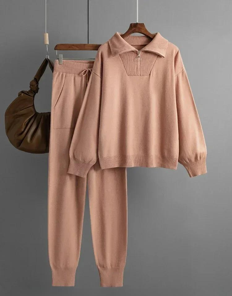 Ensemble de survêtement tricoté pour femmes