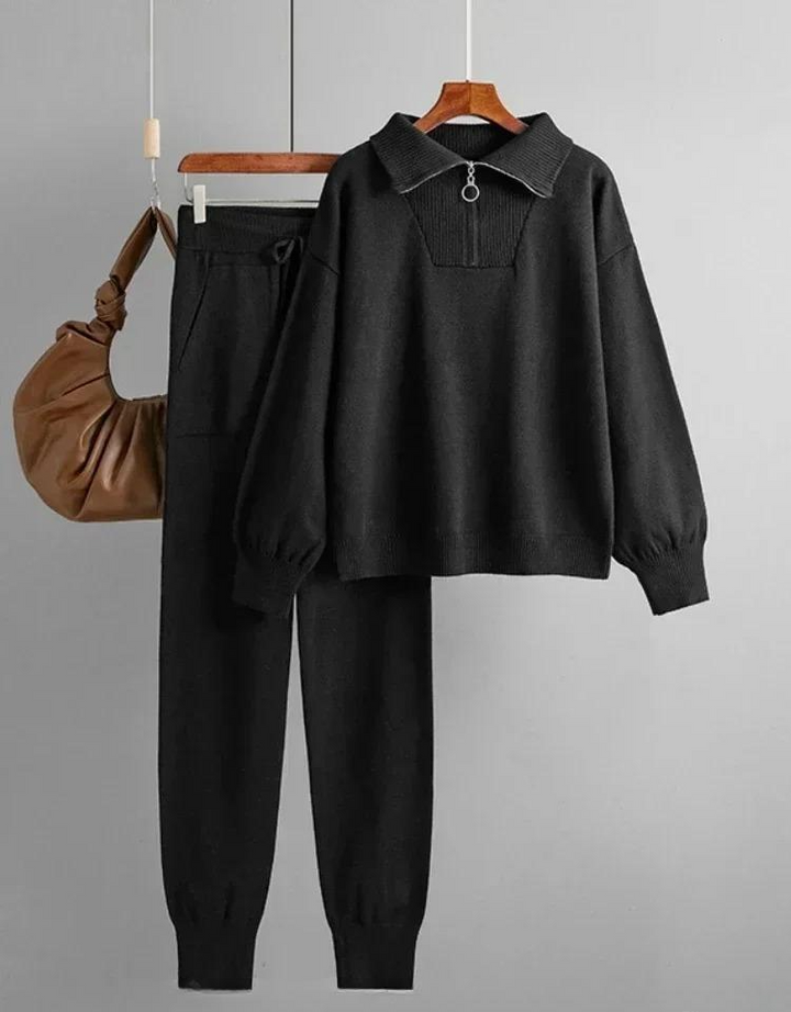 Ensemble de survêtement tricoté pour femmes