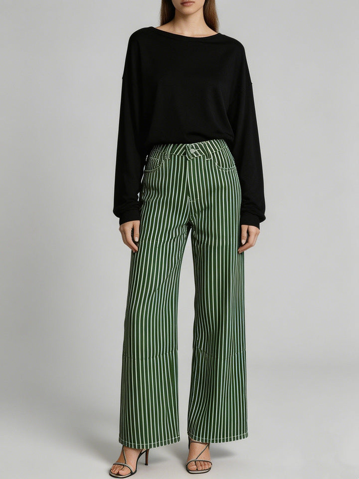Solveig | Pantalon Palazzohose Taille Haute Large