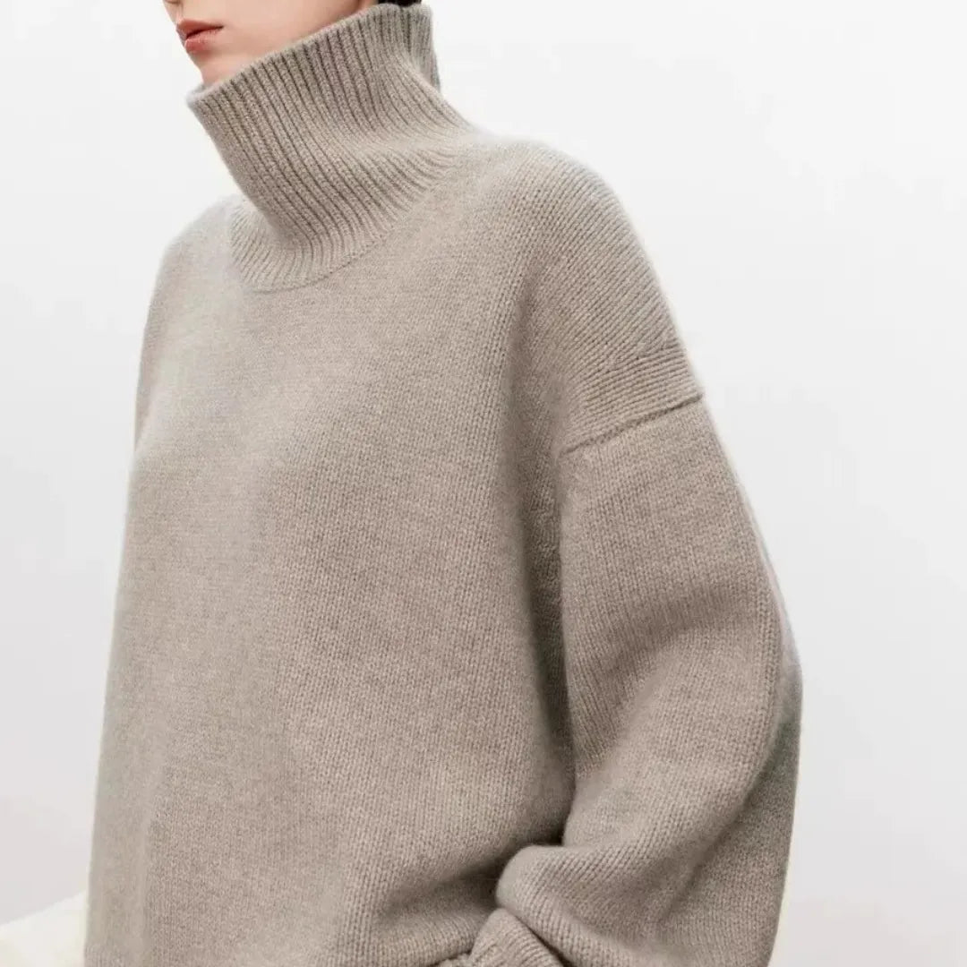 Sophie | Pull à col roulé oversized pour femmes