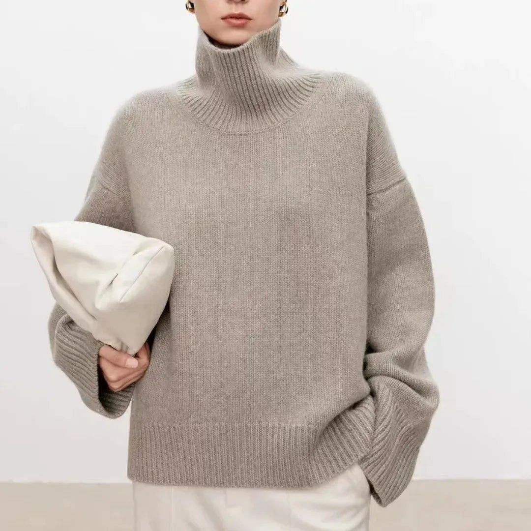 Sophie | Pull à col roulé oversized pour femmes