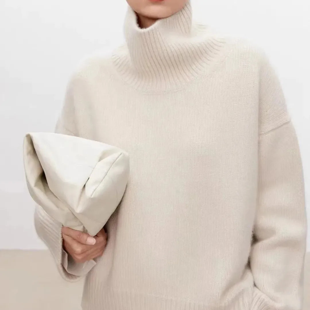 Sophie | Pull à col roulé oversized pour femmes
