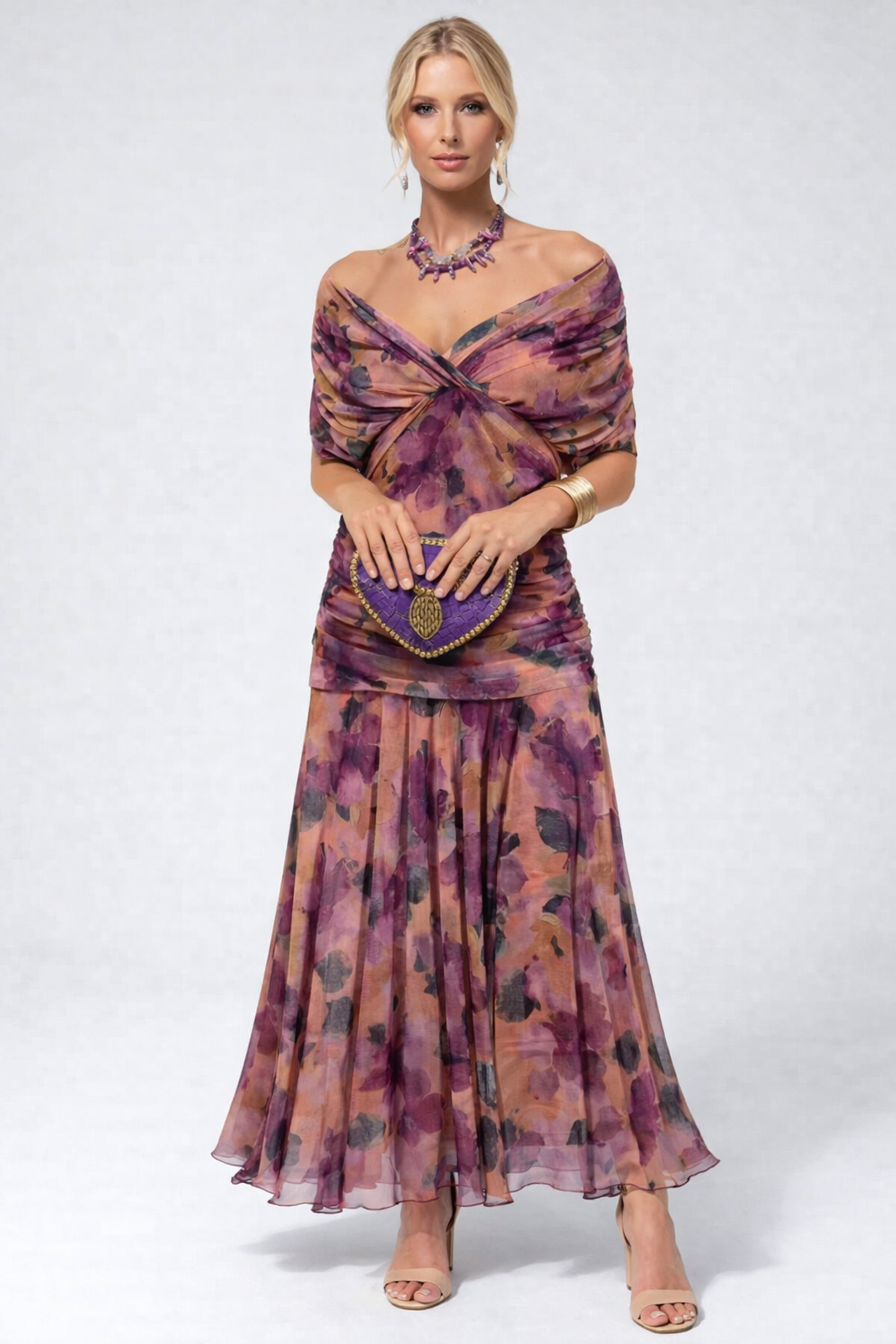 Sophie | Robe midi florale élégante et légère