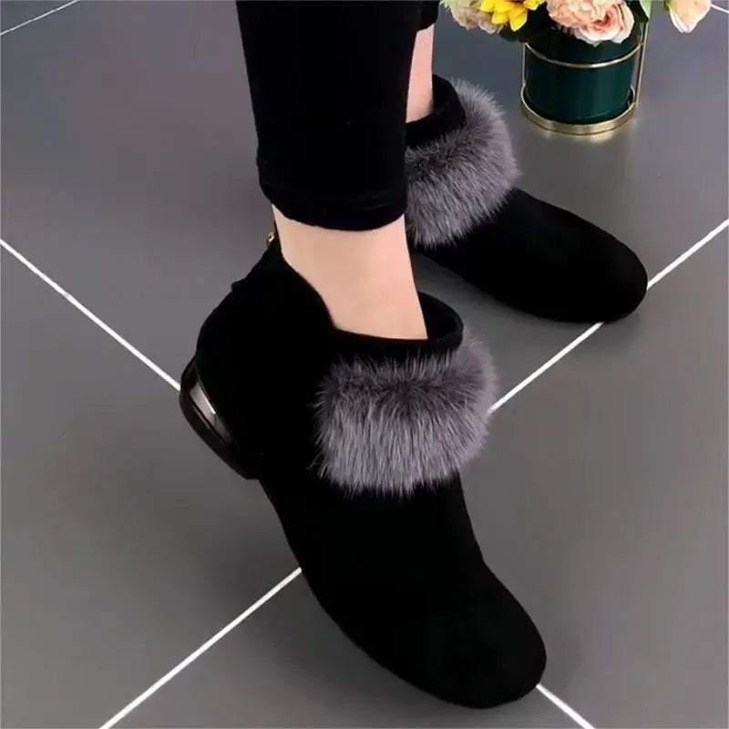 FrostFlare - Bottes en peluche d'hiver pour femmes