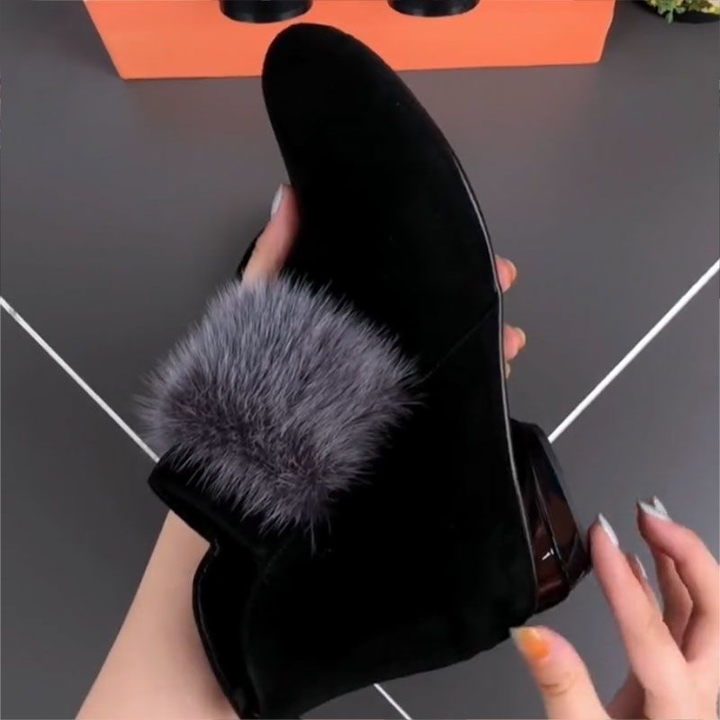 FrostFlare - Bottes en peluche d'hiver pour femmes