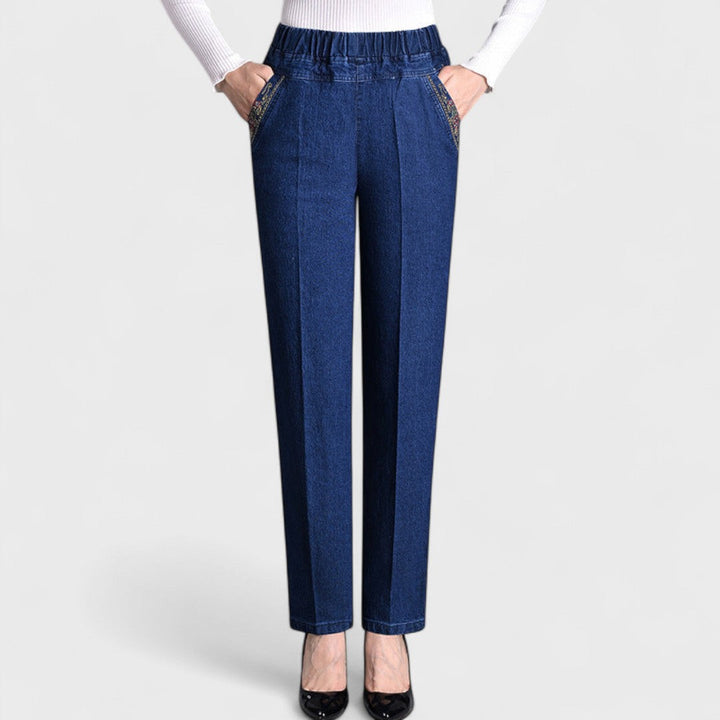Maira™ | Jean pour femmes avec poches latérales et taille élastique