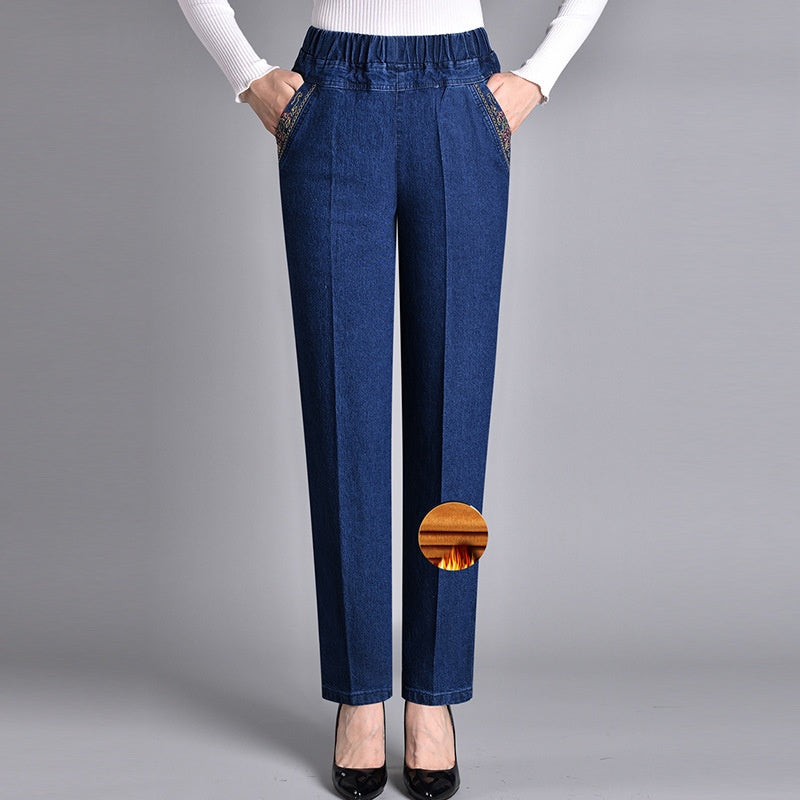 Fali | Jean pour femmes avec poches latérales et taille élastique