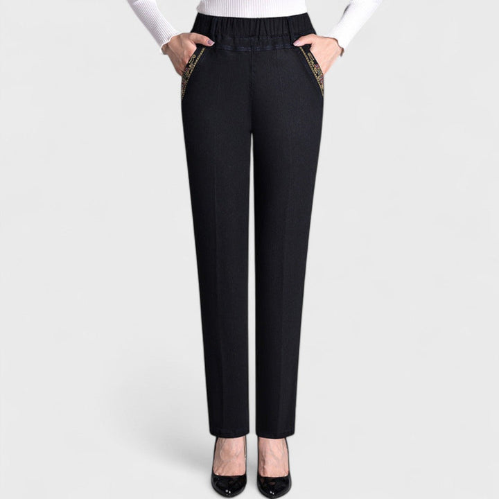 Maira™ | Jean pour femmes avec poches latérales et taille élastique
