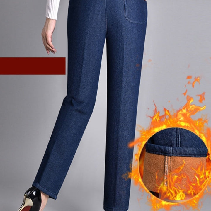 Fali | Jean pour femmes avec poches latérales et taille élastique