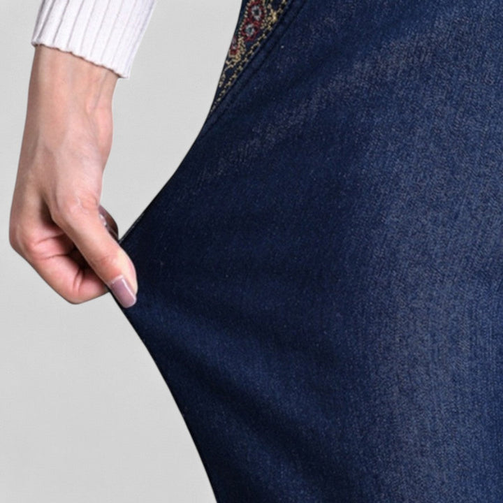 Maira™ | Jean pour femmes avec poches latérales et taille élastique