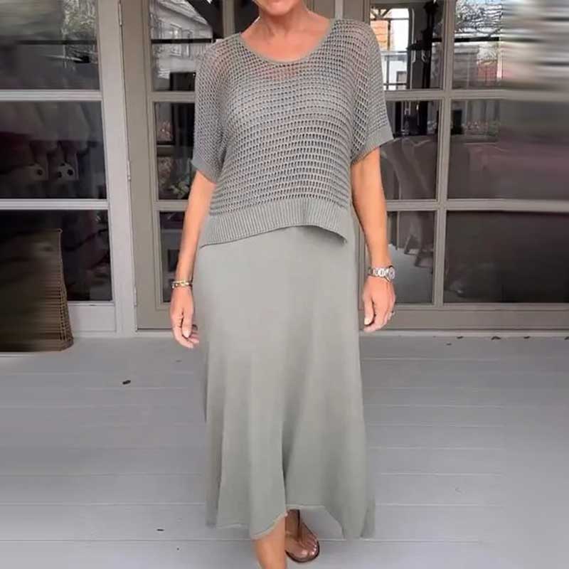 Lenore - Robe en tricot à deux pièces