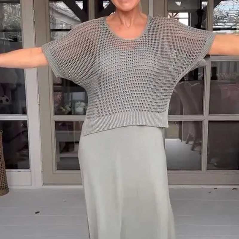 Lenore - Robe en tricot à deux pièces