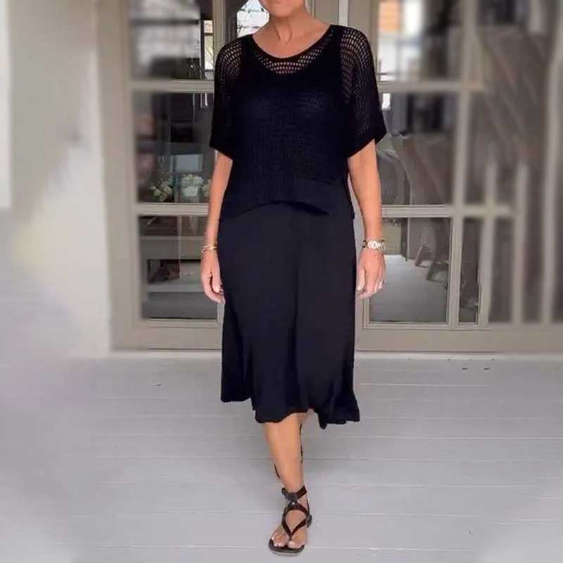 Lenore - Robe en tricot à deux pièces
