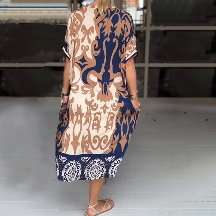 Alessia | Robe midi aérienne avec décolleté en V