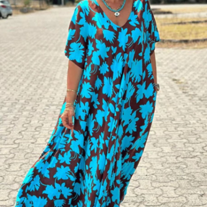 SIBILLA - ROBE MAXI AVEC DÉCOLLETÉ EN V